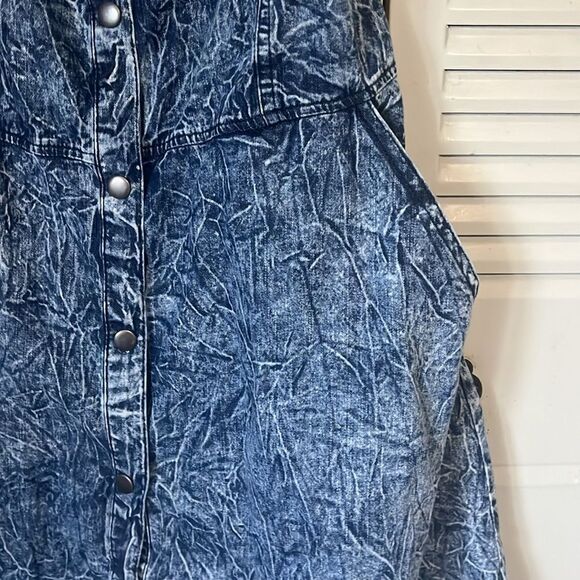 Vintage 90s bongo cute summer dress, has some stretch to it , button up front XL - Picture 4 of 9